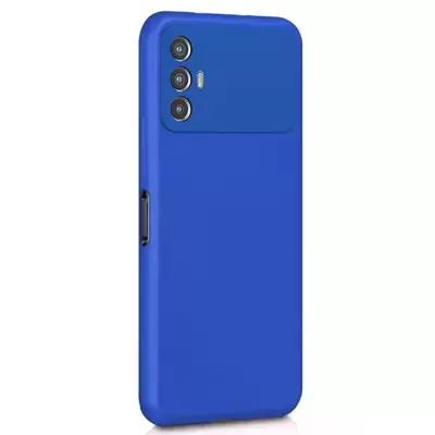 Microsonic Matte Silicone TECNO Spark 8 Pro Kılıf Mavi