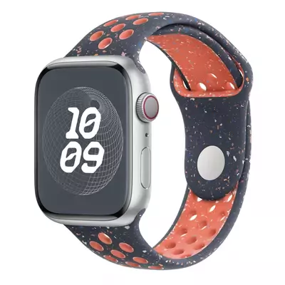 Microsonic Apple Watch Series 8 45mm Kordon Flame Sport Band Lacivert