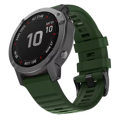 Microsonic Garmin Tactix 7 Kordon Quick Fit Strap Band Koyu Yeşil