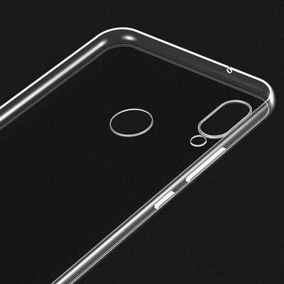 Microsonic Huawei Y7 2019 Kılıf Transparent Soft Beyaz