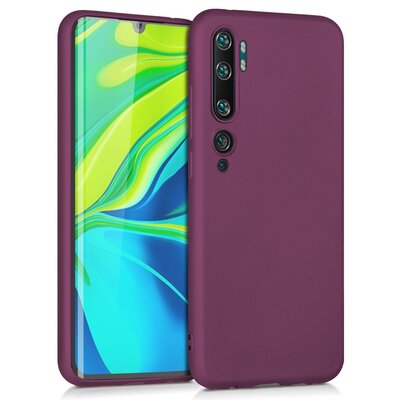 Microsonic Xiaomi Mi Note 10 Kılıf Matte Silicone Mor