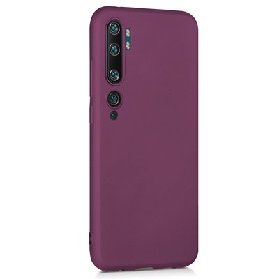 Microsonic Xiaomi Mi Note 10 Kılıf Matte Silicone Mor