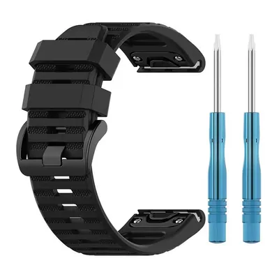 Microsonic Garmin Tactix 7 Kordon Quick Fit Strap Band Siyah