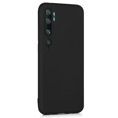 Microsonic Xiaomi Mi Note 10 Kılıf Matte Silicone Siyah