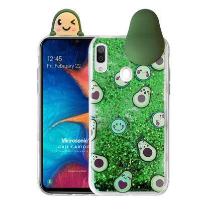 Microsonic Samsung Galaxy A30 Kılıf Cute Cartoon Avakado