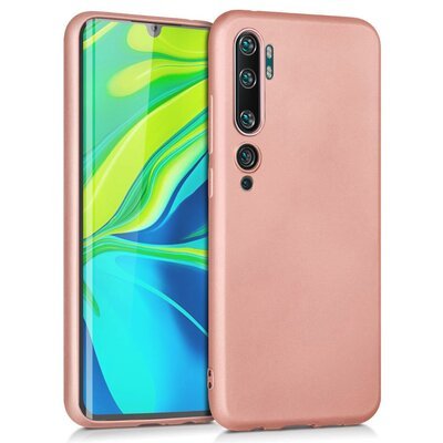 Microsonic Xiaomi Mi Note 10 Kılıf Matte Silicone Rose Gold