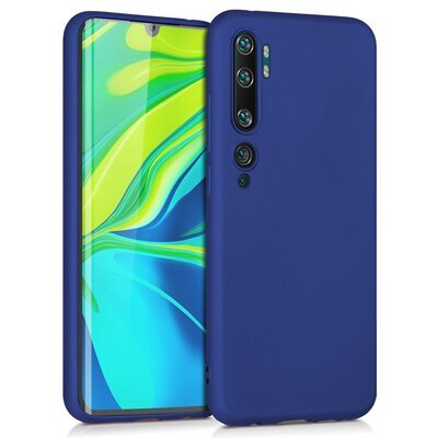 Microsonic Xiaomi Mi Note 10 Kılıf Matte Silicone Lacivert