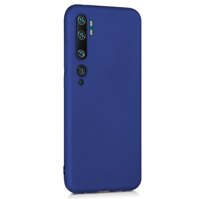 Microsonic Xiaomi Mi Note 10 Kılıf Matte Silicone Lacivert