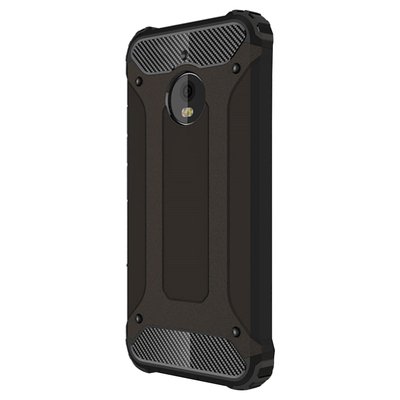 Microsonic Motorola Moto E4 Kılıf Rugged Armor Siyah