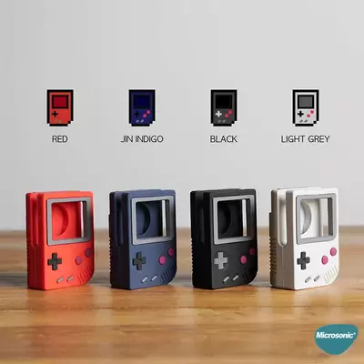 Microsonic Apple Watch Ultra Masaüstü Şarj Standı Gameboy Siyah