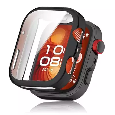 Microsonic Huawei Watch Fit 4 Pro Kılıf 360 Full Round Soft Silicone Siyah
