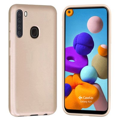 CaseUp Samsung Galaxy A21 Kılıf Matte Surface Gold