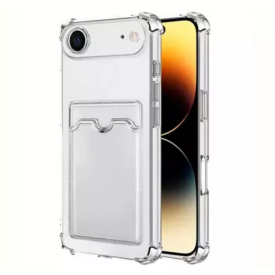 Microsonic Apple iPhone 17 Air Card Slot Shock Kılıf Şeffaf