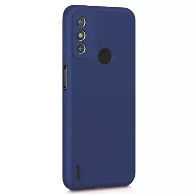 Microsonic Matte Silicone TECNO Spark 6 Go Kılıf Lacivert