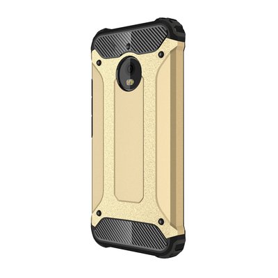 Microsonic Motorola Moto E4 Kılıf Rugged Armor Gold