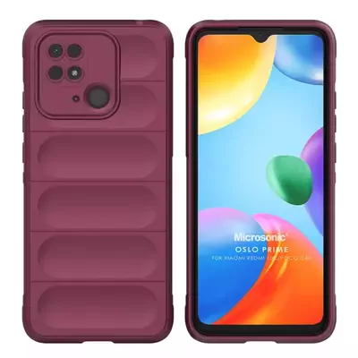 Microsonic Xiaomi Poco C40 Kılıf Oslo Prime Bordo