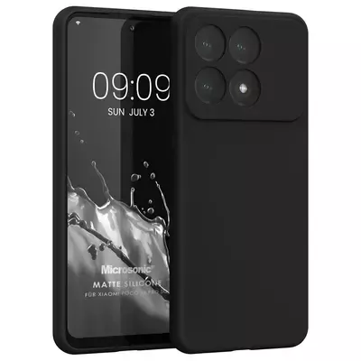 Microsonic Matte Silicone Xiaomi 14T Pro Kılıf Siyah