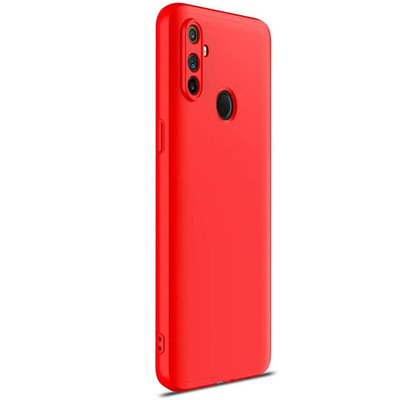 Microsonic Realme C3 Kılıf Double Dip 360 Protective AYS Kırmızı