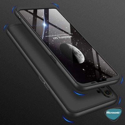 Microsonic Realme C3 Kılıf Double Dip 360 Protective AYS Kırmızı