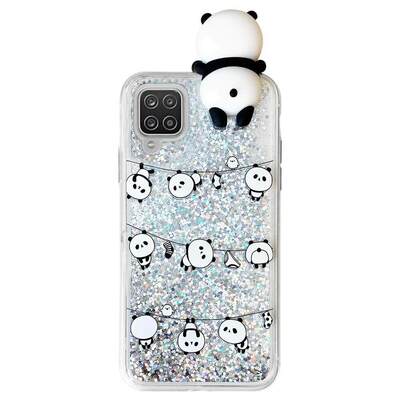 Microsonic Samsung Galaxy A12 Kılıf Cute Cartoon Panda