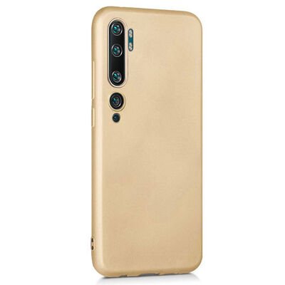 Microsonic Xiaomi Mi Note 10 Pro Kılıf Matte Silicone Gold