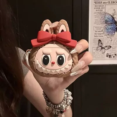 Microsonic AirPods Pro Kılıf Cartoon Figürlü Silikon Crtn-Fgr-Lbu