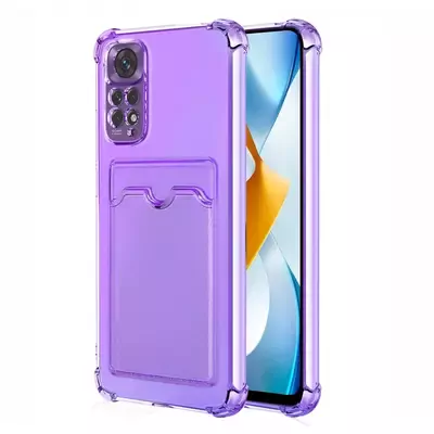 Microsonic Xiaomi Redmi Note 11 Pro 5G Card Slot Shock Kılıf Lila