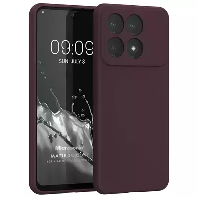 Microsonic Matte Silicone Xiaomi 14T Pro Kılıf Mor