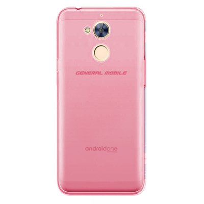 Microsonic General Mobile GM8 Kılıf Transparent Soft Pembe