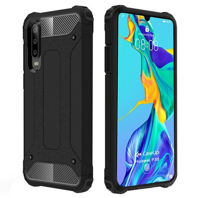 CaseUp Huawei P30 Kılıf Tank Siyah