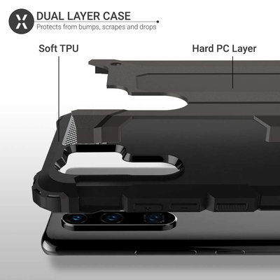 CaseUp Huawei P30 Kılıf Tank Siyah