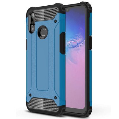 Microsonic Samsung Galaxy A10S Kılıf Rugged Armor Mavi