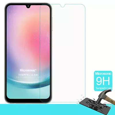 Microsonic Samsung Galaxy A24 Tempered Glass Cam Ekran Koruyucu