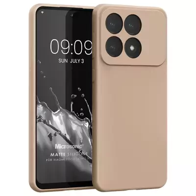 Microsonic Matte Silicone Xiaomi 14T Pro Kılıf Gold