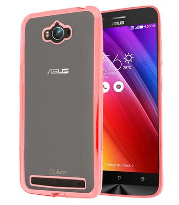 Microsonic Asus Zenfone Max Kılıf Skyfall Transparent Clear Rose Gold