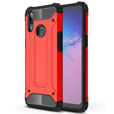 Microsonic Samsung Galaxy A10S Kılıf Rugged Armor Kırmızı