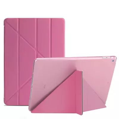 Microsonic Apple iPad Air 3 10.5'' 2019 (A2152-A2123-A2153-A2154) Folding Origami Design Kılıf Pembe