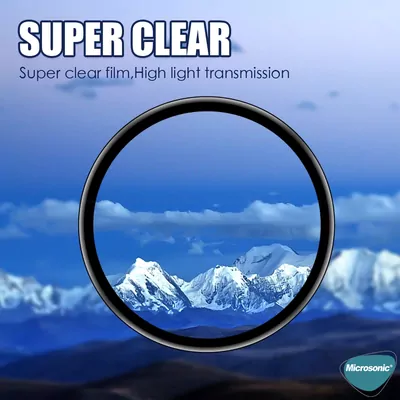 Microsonic Huawei Watch GT 6 41mm Tam Kaplayan Temperli Cam Full Ekran Koruyucu Siyah