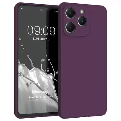 Microsonic Matte Silicone General Mobile Era 50 Kılıf Mor