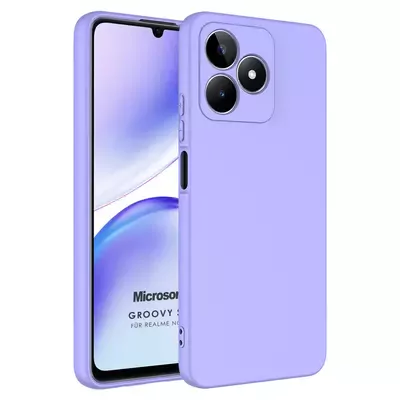 Microsonic Realme Note 50 Kılıf Groovy Soft Lila