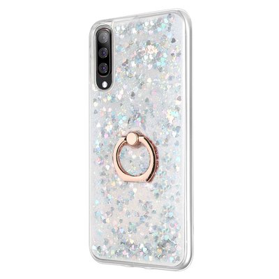 Microsonic Samsung Galaxy A70 Kılıf Glitter Liquid Holder Gümüş