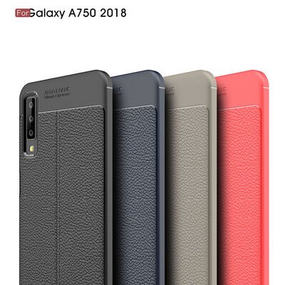 CaseUp Samsung Galaxy A7 2018 Kılıf Niss Silikon Kırmızı