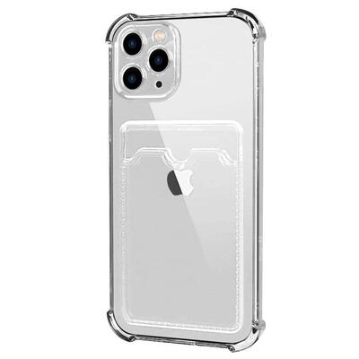 Microsonic Apple iPhone 11 Pro Max Card Slot Shock Kılıf Şeffaf