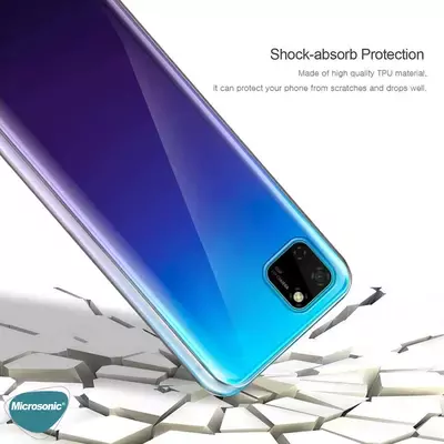 Microsonic Huawei Honor 9S Kılıf Komple Gövde Koruyucu Şeffaf