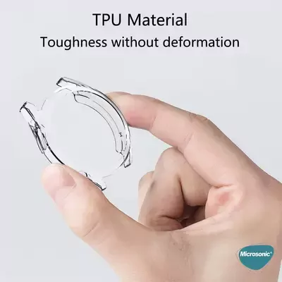 Microsonic Huawei Watch GT 6 46mm Kılıf 360 Full Round Soft Silicone Siyah