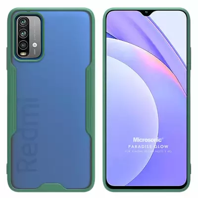 Microsonic Xiaomi Redmi Note 9 4G Kılıf Paradise Glow Yeşil