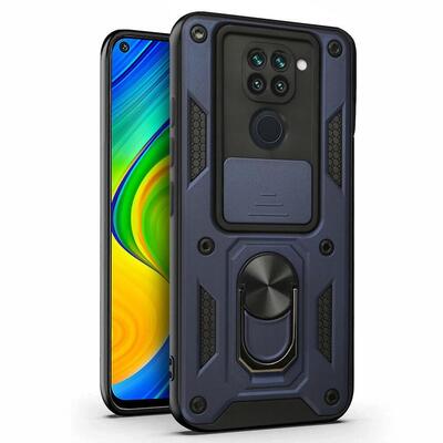 Microsonic Xiaomi Redmi Note 9 Kılıf Impact Resistant Lacivert