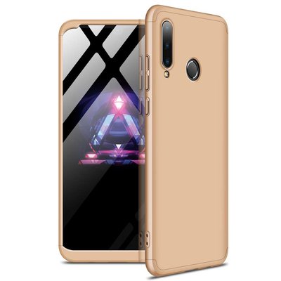 Microsonic Huawei P30 Lite Kılıf Double Dip 360 Protective AYS Gold