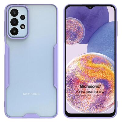 Microsonic Samsung Galaxy A23 Kılıf Paradise Glow Lila