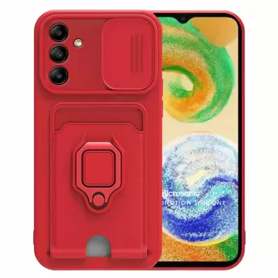 Microsonic Samsung Galaxy A24 Kılıf Multifunction Silicone Kırmızı